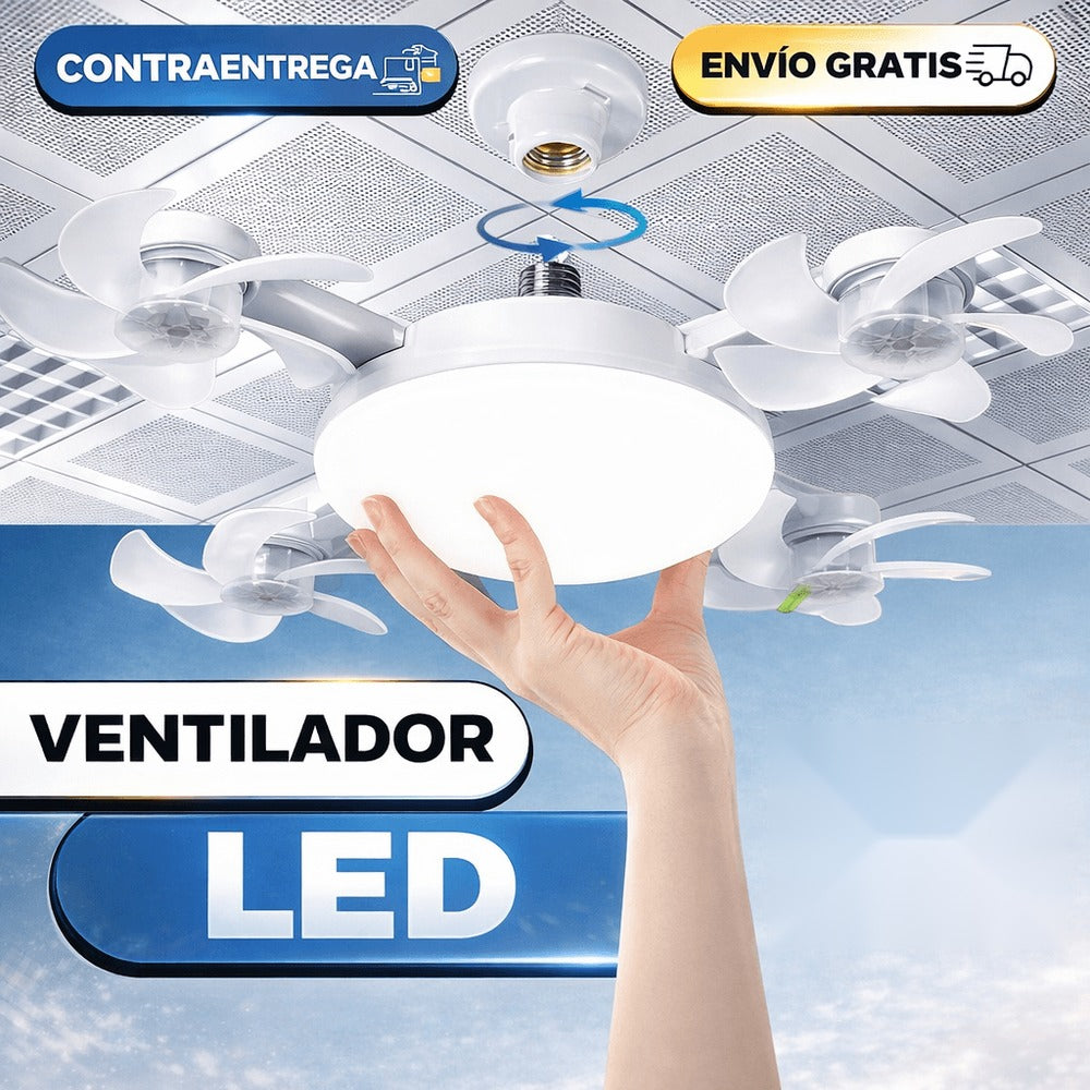 A501 Ventilador Techo Led Tipo Dron - LA SEGUNDA UNIDAD POR SOLO + $76.000