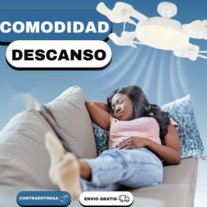 A501 Ventilador Techo Led Tipo Dron - LA SEGUNDA UNIDAD POR SOLO + $76.000