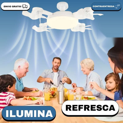 A501 Ventilador Techo Led Tipo Dron - LA SEGUNDA UNIDAD POR SOLO + $76.000