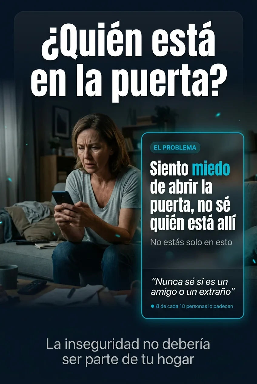 Timbre con Camara Inteligente Inalámbrica - RESISTENCIA AL AGUA + MONITOREO EN EL CELULAR